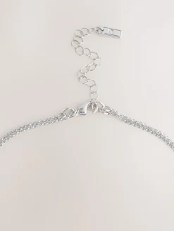 - Two Row Pavé Heart Necklace*Next Hot