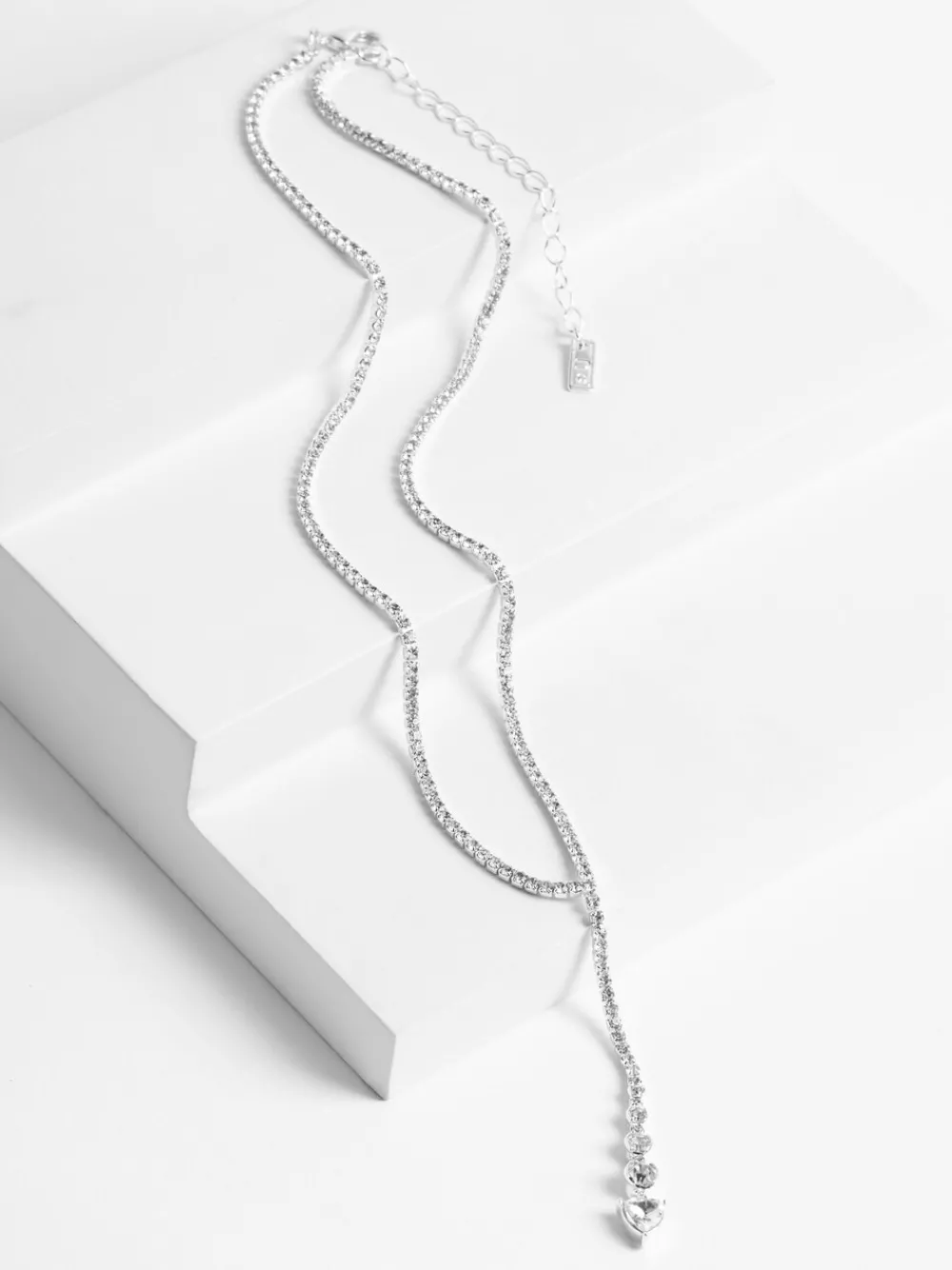 Zilverkleurig - Y-ketting met ronde schakels*Next Discount