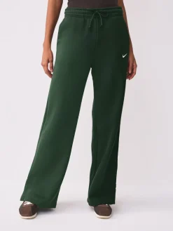 Zilverspar Groen - Sportswear Phoenix Fleece High Waisted Wide Leg Joggers*Nike Discount