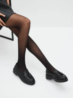 Zwart - 15 Denier Bum en Tum Bikini Shaping Panty's 1 Set*Next Outlet