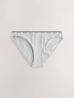 Zwart - 10 Katoenen slipjes met logotailleband*Next Discount