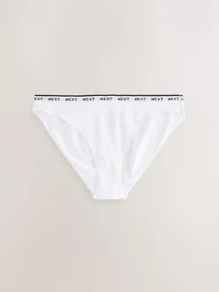 Zwart - 10 Katoenen slipjes met logotailleband*Next Discount