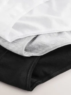 Zwart - 10 Katoenen slipjes met logotailleband*Next Discount