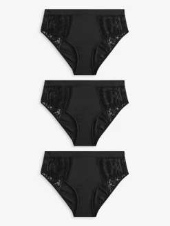 - 3 Slipjes van modal met kant*Next Clearance