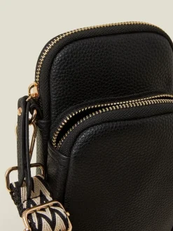 - telefoontas met geweven riem*Accessorize