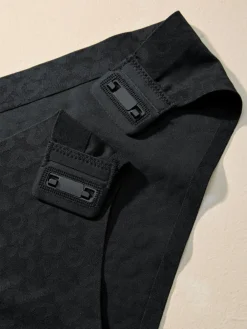 Zwart - Adaptive Animal Jacquard Knickers*Next New