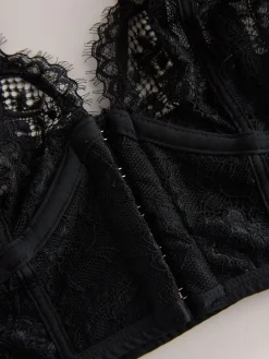 Zwart - A-E Lace Bra*Next