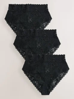 - All Over Lace Knickers 3 Pack*Next Online