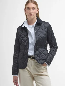 - ® - Deveron in schuine ruit doorgestikt lichtgewicht jack*Barbour Sale