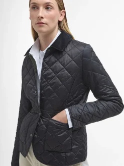 - ® - Deveron in schuine ruit doorgestikt lichtgewicht jack*Barbour Sale