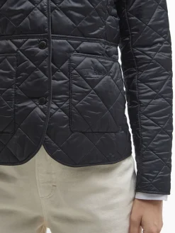 - ® - Deveron in schuine ruit doorgestikt lichtgewicht jack*Barbour Sale