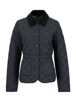 - ® - Deveron in schuine ruit doorgestikt lichtgewicht jack*Barbour Sale