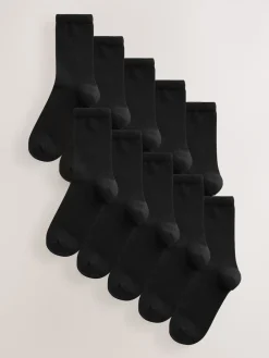 Zwart - Basic Ankle Socks 10 Pack*Next Hot