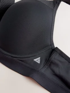 Zwart - B-G High Impact Dry Tech Full Cup Wired Sports Bras 2 Pack*Next Online