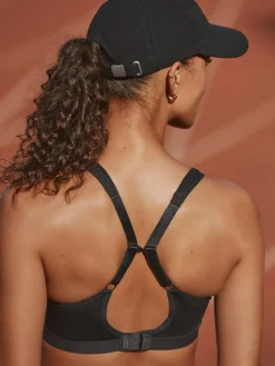 Zwart - B-G High Impact Dry Tech Full Cup Wired Sports Bras 2 Pack*Next Online