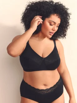 - B-H Beha met volledige ondersteuning, volle cups, zonder beugel, van katoen en met ultiem comfort*Next New