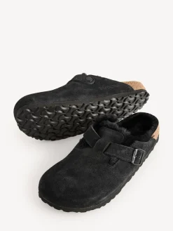 - - Boston klompen van suède en schapenvacht*Birkenstock Online