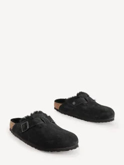 - - Boston klompen van suède en schapenvacht*Birkenstock Online