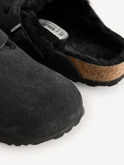 - - Boston klompen van suède en schapenvacht*Birkenstock Online