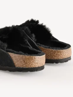 - - Boston klompen van suède en schapenvacht*Birkenstock Online