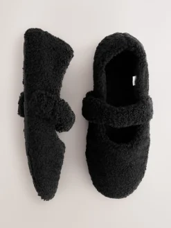 Zwart - Borg Ballet Slippers*Next New