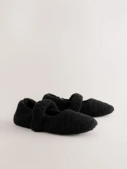 Zwart - Borg Ballet Slippers*Next New