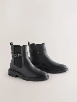 Zwart - Chelsea Boots met gesp*Next Sale