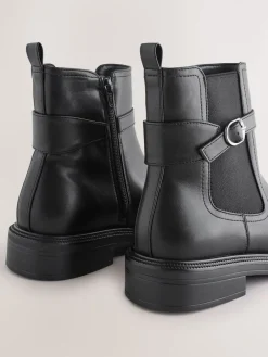 Zwart - Chelsea Boots met gesp*Next Sale