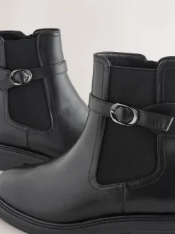Zwart - Chelsea Boots met gesp*Next Sale