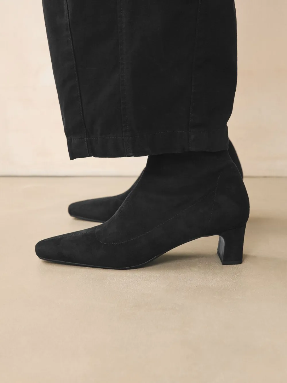 - Chisel Toe Block Heel Sock Boots*Next Online