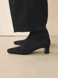 - Chisel Toe Block Heel Sock Boots*Next New