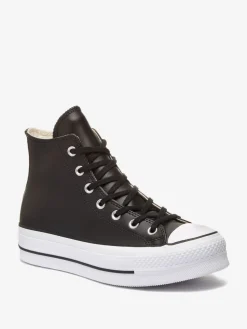 - - Hoge leren Lift Chuck Taylor sneakers met plateauzool*Converse Best