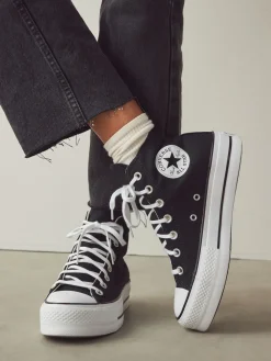 - Lift - Bleke hoge sneakers met plateauzool*Converse New