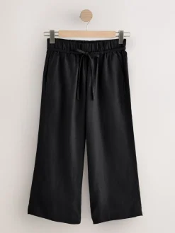 - Culottes van linnenmix met taillekoord*Next