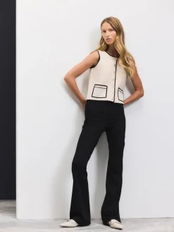 - Denim jersey legging met uitlopende pijpen*Next Outlet