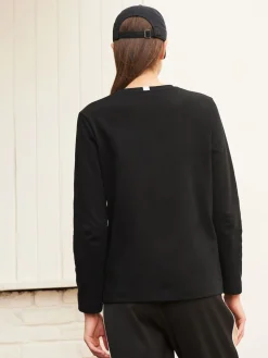 Zwart - Dik T-shirt met lange mouwen en ronde hals*Next Outlet