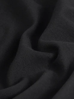 Zwart - Dik T-shirt met lange mouwen en ronde hals*Next Outlet