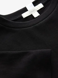 Zwart - Dik T-shirt met ronde hals en korte mouwen*Next Discount