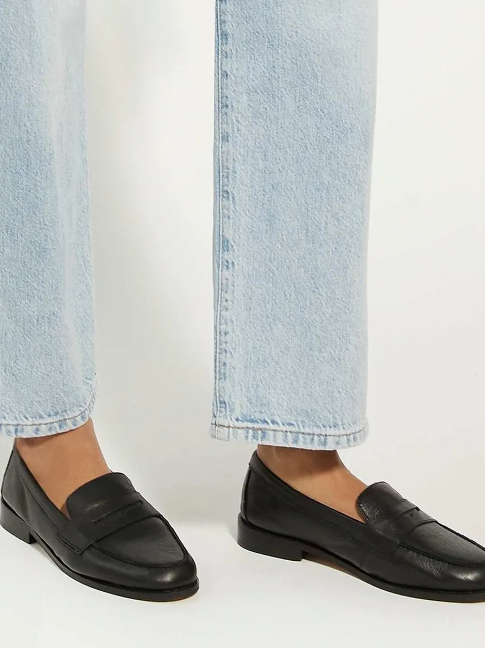 - Ginelli Flexi Sole Leather Penny Loafers*Dune London New