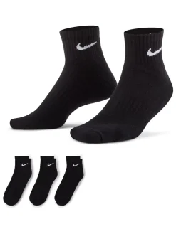 - Enkel - Everyday set van 3 paar verzachte sokken met boord*Nike Clearance