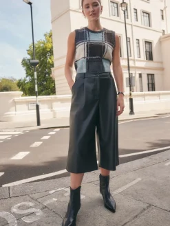 - Faux Leather Jort Trousers*Next Clearance