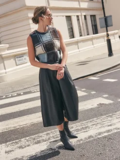 - Faux Leather Jort Trousers*Next Clearance