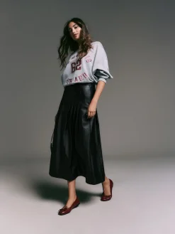 - Faux Leather Midi Kilt Skirt*Next Hot