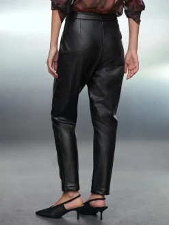 Zwart - Faux Leather Skinny Fit Trousers*Next Clearance
