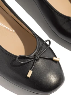 - Delicato Bow Soft Leather Ballet Flats*FitFlop Online