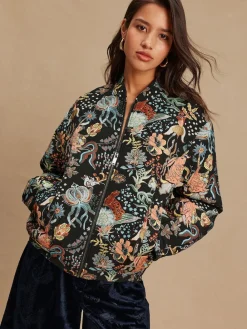 - Floral Jacquard Bomber Jacket*Next Sale