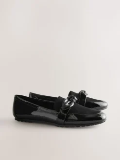 Zwart - Forever Comfort® Bow Round Toe Loafers*Next Clearance