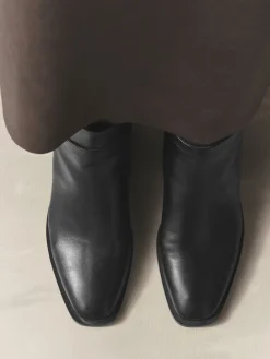 Zwart - Forever Comfort® Buckle Trim Block Heel Ankle Boots*Next Hot