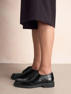 Zwart - Forever Comfort® Chunky Brogue Lace Up Shoes*Next New