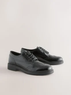 Zwart - Forever Comfort® Chunky Brogue Lace Up Shoes*Next New